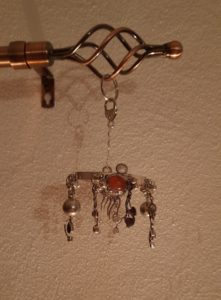 a decoration with old jewellery